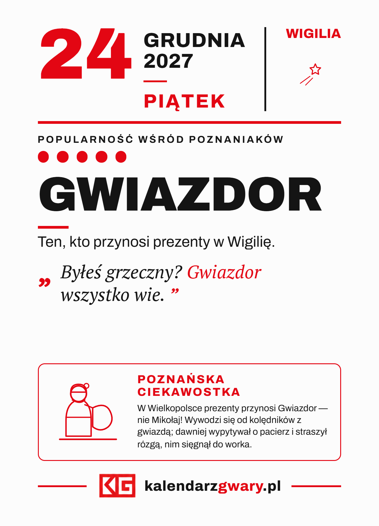 Kartka GWIAZDOR