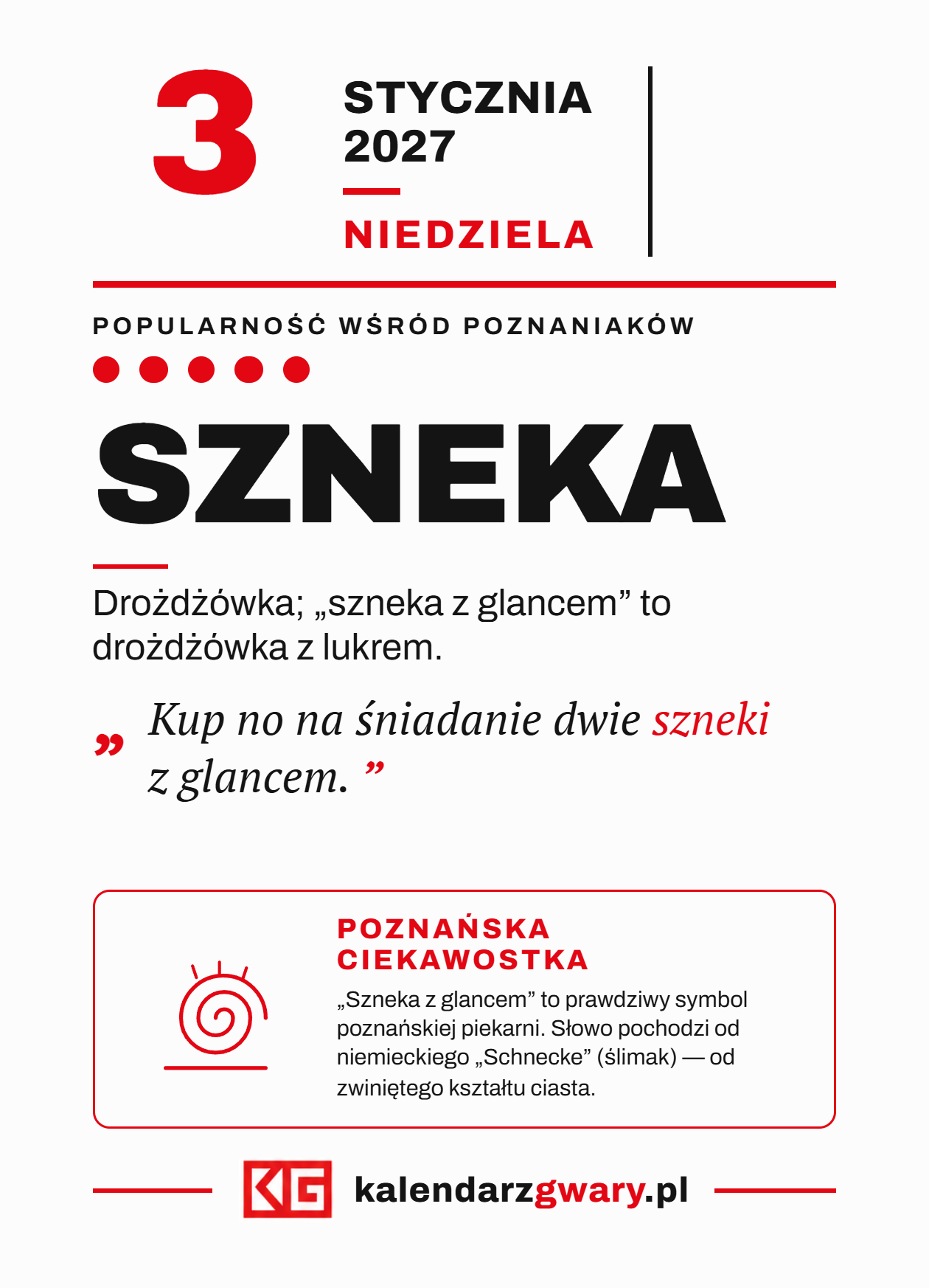 Kartka SZNEKA